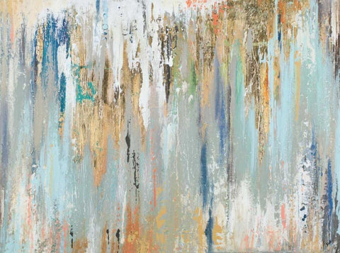 Blue Illusion Black Ornate Wood Framed Art Print with Double Matting by Pinto, Patricia