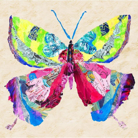 Brilliant Butterfly I White Modern Wood Framed Art Print by Ritter, Gina