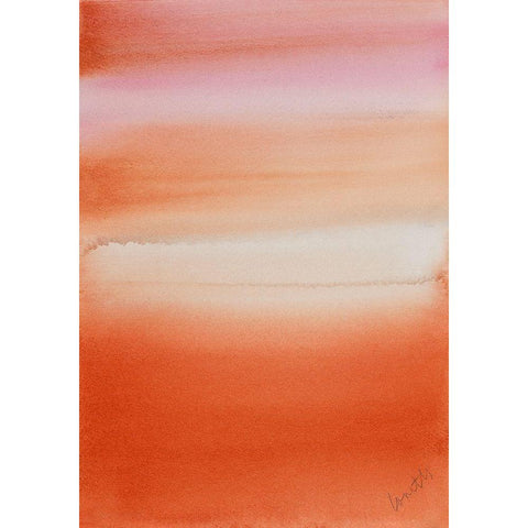 Ocean Dusk II White Modern Wood Framed Art Print by Loreth, Lanie