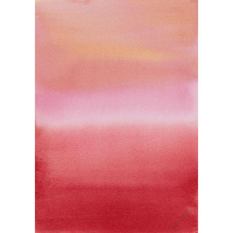 Ocean Dusk III White Modern Wood Framed Art Print by Loreth, Lanie