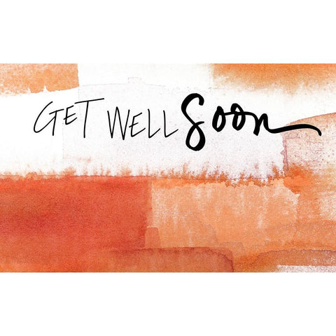 Get Well Soon White Modern Wood Framed Art Print by Loreth, Lanie