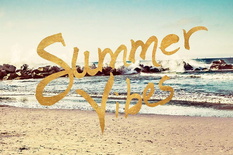 Summer Vibes Black Ornate Wood Framed Art Print with Double Matting by Navas, Emily