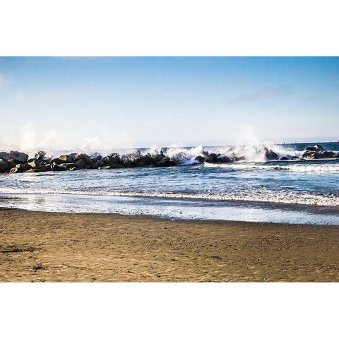 Reef in the Distance II Black Modern Wood Framed Art Print by Navas, Emily