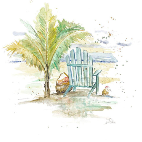 Happy Place II White Modern Wood Framed Art Print by Pinto, Patricia