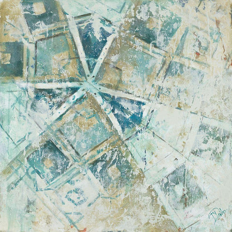 Beach Umbrella Abstract I Black Modern Wood Framed Art Print by Pinto, Patricia