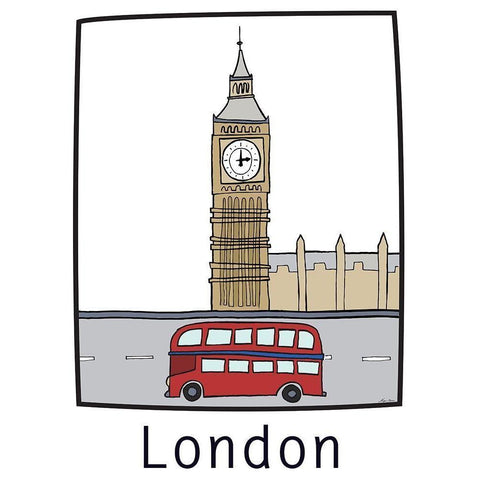 Travel the World III Gold Ornate Wood Framed Art Print with Double Matting by Edwins, Hugo