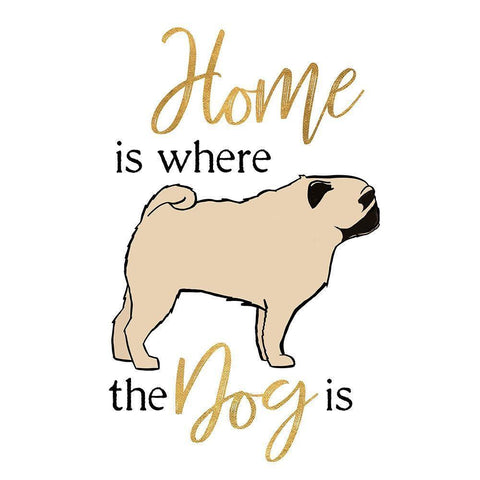 Puppy Positive II White Modern Wood Framed Art Print by Edwins, Hugo