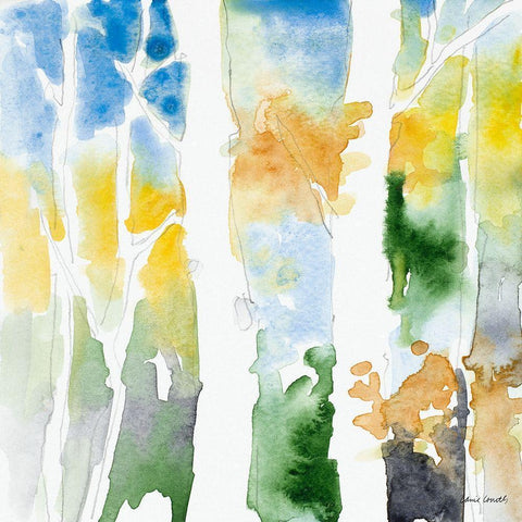 Spring Coming On II White Modern Wood Framed Art Print by Loreth, Lanie