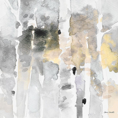 Up to the Northern Skies Grey I Black Ornate Wood Framed Art Print with Double Matting by Loreth, Lanie