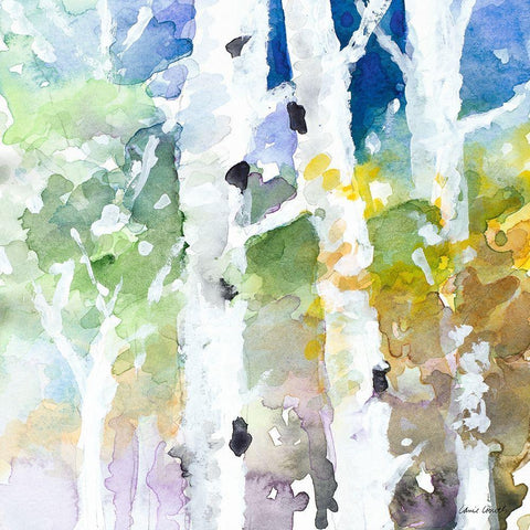 Tall Upon the Hill II Black Ornate Wood Framed Art Print with Double Matting by Loreth, Lanie