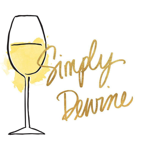 Simply Dewine White Modern Wood Framed Art Print by SD Graphics Studio