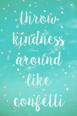 Like Confetti White Modern Wood Framed Art Print with Double Matting by Peck, Gail