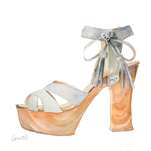 BOHO Stiletto Black Modern Wood Framed Art Print with Double Matting by Loreth, Lanie