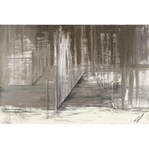 The End of the Night Black Modern Wood Framed Art Print by Gonzalez, Roberto