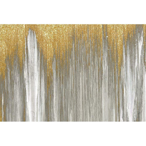 Gold Falls Gold Ornate Wood Framed Art Print with Double Matting by Gonzalez, Roberto