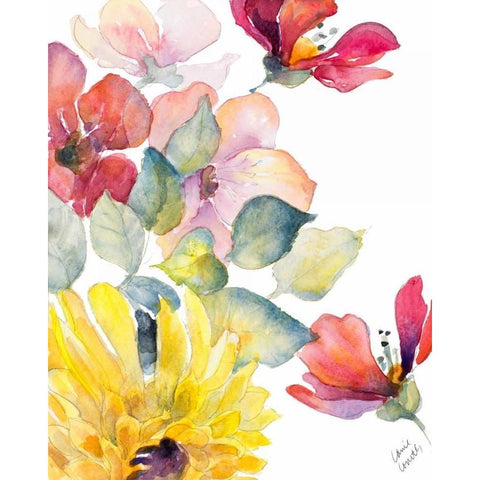 Under Grasse Skys I White Modern Wood Framed Art Print by Loreth, Lanie