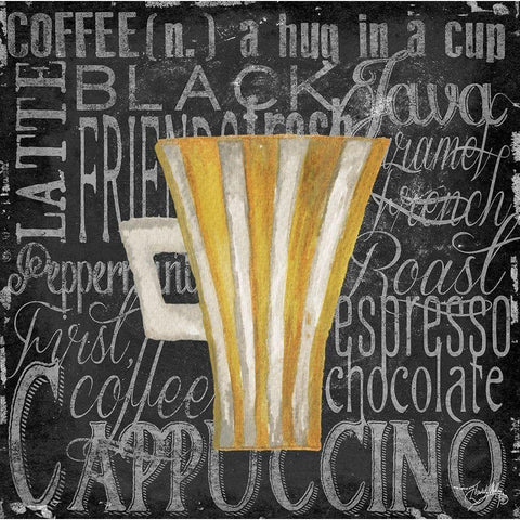 Coffee of the Day II White Modern Wood Framed Art Print by Medley, Elizabeth