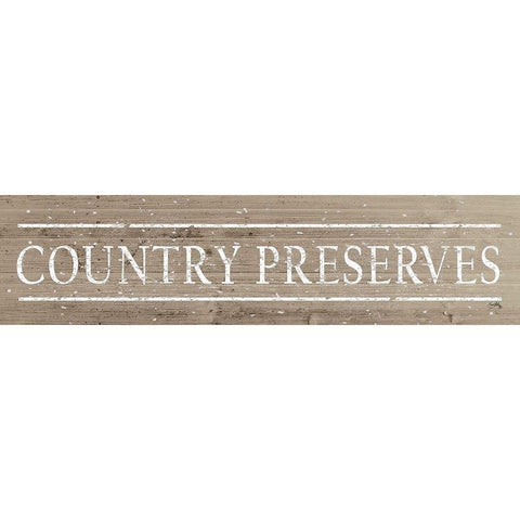 Country Preserves Black Modern Wood Framed Art Print with Double Matting by Medley, Elizabeth