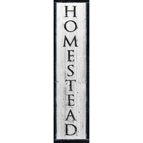 Homestead Black Modern Wood Framed Art Print with Double Matting by Medley, Elizabeth