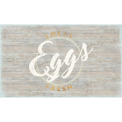 Fresh Eggs Gold Ornate Wood Framed Art Print with Double Matting by Medley, Elizabeth