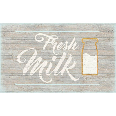 Fresh Milk White Modern Wood Framed Art Print by Medley, Elizabeth