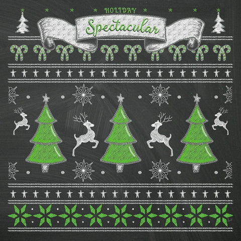 Holiday Sweater II Black Ornate Wood Framed Art Print with Double Matting by Metz, Andi