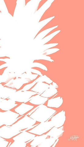Modern Pineapple II Black Ornate Wood Framed Art Print with Double Matting by DeRice, Julie