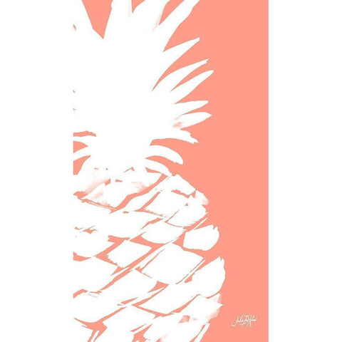 Modern Pineapple II Black Modern Wood Framed Art Print by DeRice, Julie