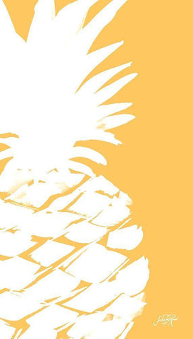 Modern Pineapple III Black Ornate Wood Framed Art Print with Double Matting by DeRice, Julie