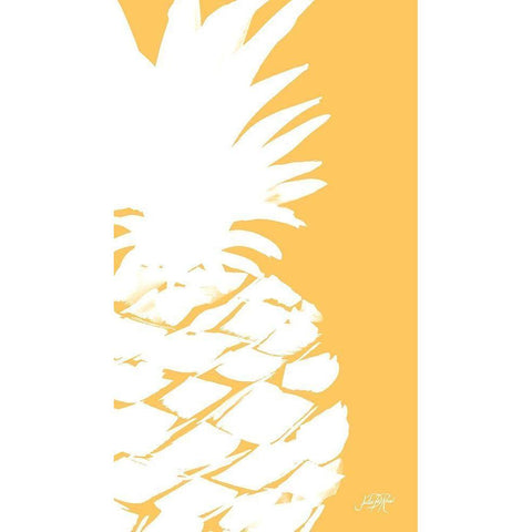 Modern Pineapple III Black Modern Wood Framed Art Print by DeRice, Julie