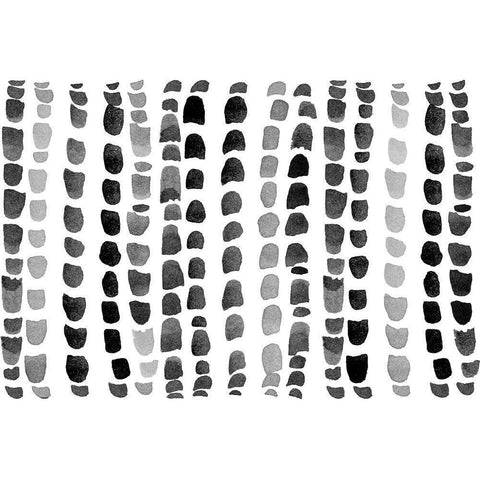 Black and Gray Raindrops Black Modern Wood Framed Art Print with Double Matting by Coolick, Ann Marie