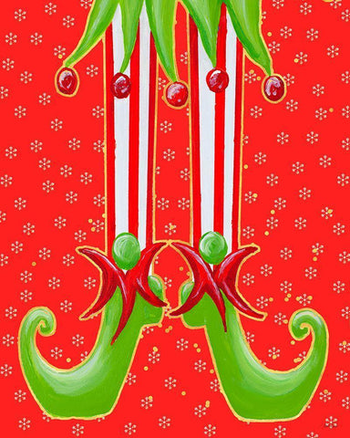 More Elfin Around White Modern Wood Framed Art Print with Double Matting by Ritter, Gina