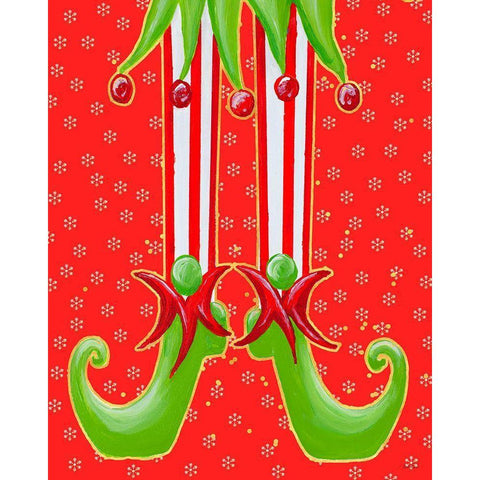 More Elfin Around White Modern Wood Framed Art Print by Ritter, Gina