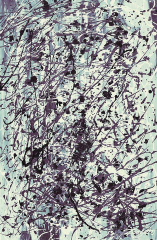 Imperfect Inks White Modern Wood Framed Art Print with Double Matting by Mercado, M.