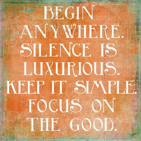 Focus On The Good Black Modern Wood Framed Art Print with Double Matting by SD Graphics Studio