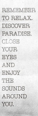 Remember To Relax Black Ornate Wood Framed Art Print with Double Matting by SD Graphics Studio