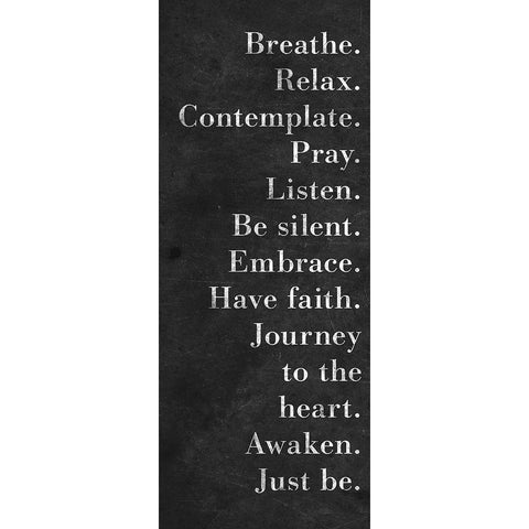 Just Be Black Modern Wood Framed Art Print with Double Matting by SD Graphics Studio