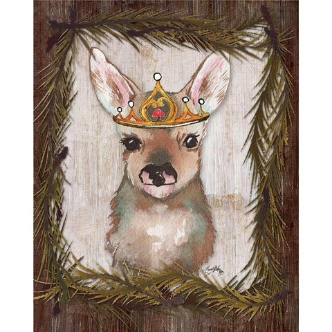 Woodland Animals I Gold Ornate Wood Framed Art Print with Double Matting by Medley, Elizabeth