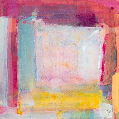 Into the Mist White Modern Wood Framed Art Print by Loreth, Lanie