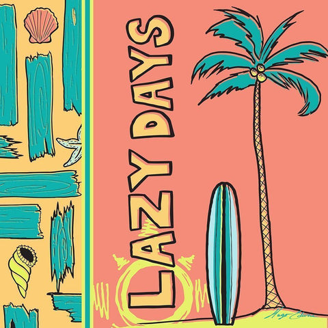 Pop Coastal III White Modern Wood Framed Art Print by Edwins, Hugo