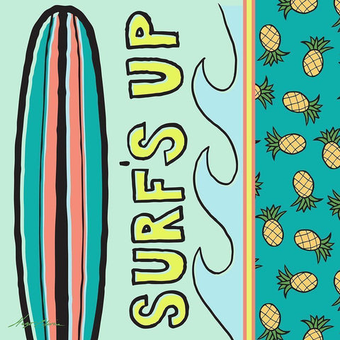 Pop Coastal I Black Modern Wood Framed Art Print by Edwins, Hugo