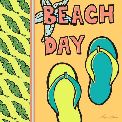 Pop Coastal II White Modern Wood Framed Art Print by Edwins, Hugo