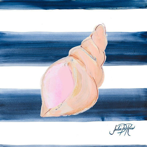 Nautical Shell I Black Modern Wood Framed Art Print by DeRice, Julie