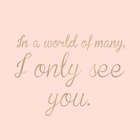 I Only See You White Modern Wood Framed Art Print by SD Graphics Studio