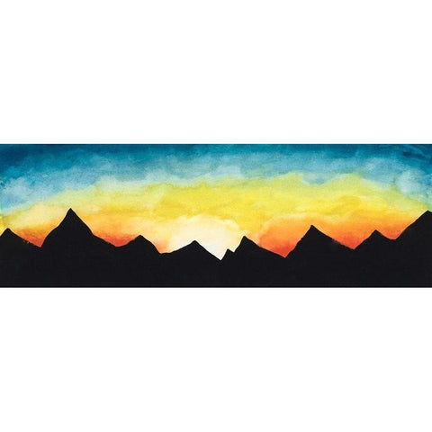 Sunrise over the Mountains Gold Ornate Wood Framed Art Print with Double Matting by Bucheli, Amaya
