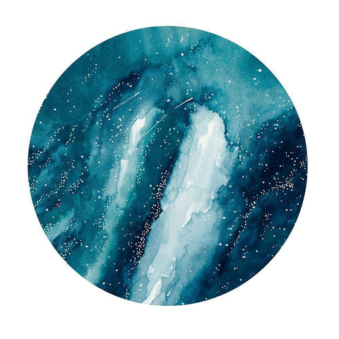 Light Years Away White Modern Wood Framed Art Print with Double Matting by Bucheli, Amaya