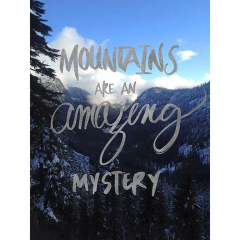 Amazing Mystery White Modern Wood Framed Art Print by Wilson, Kali