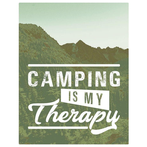 Camp Therapy White Modern Wood Framed Art Print by Wilson, Kali