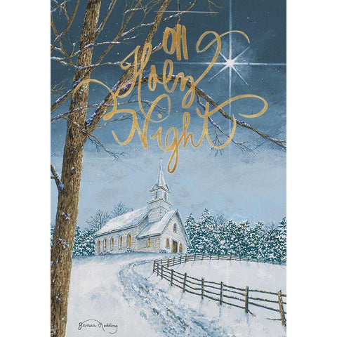 Oh Holy Night White Modern Wood Framed Art Print by Redding, James
