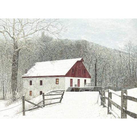 Grist Mill Gold Ornate Wood Framed Art Print with Double Matting by Redding, James